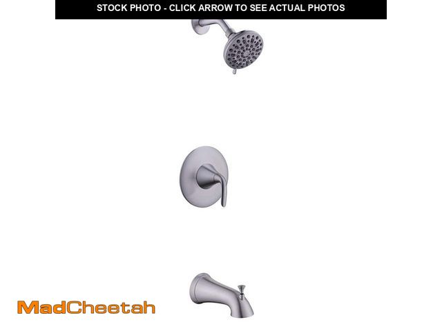 Lot 74-12783618 - Glacier Bay Irena Single-Handle 6-Spray Tub and Shower Faucet in Brushed Nickel (Valve Included) - U...