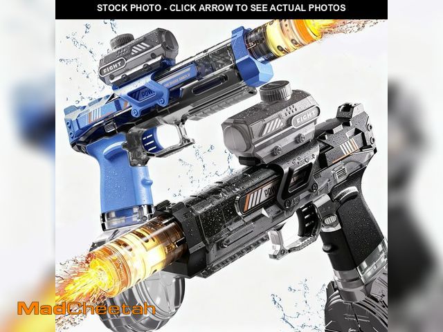 Lot 74-14263431 - 2 Pack Water Gun for Kids Boys, Squirt Water Gun for Kids with LED Light &amp; 25 FT Shooting Range,...