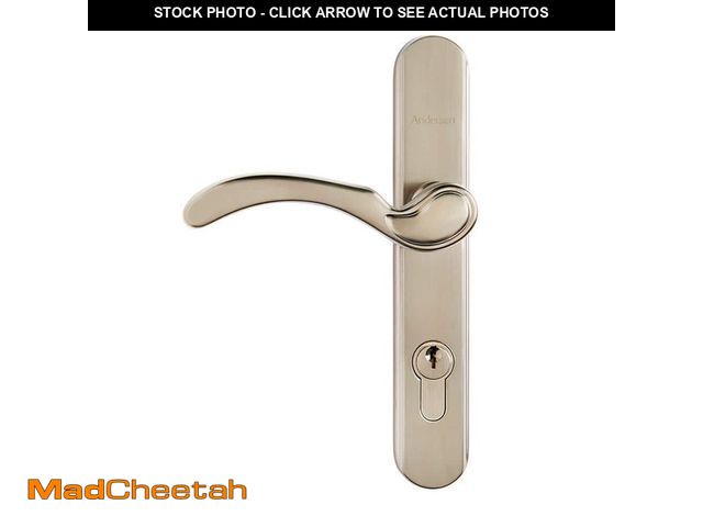 Lot 74-12681504 - Andersen 3000 and 4000 Series Nickel Traditional Storm Door Handle Set - UNUSED