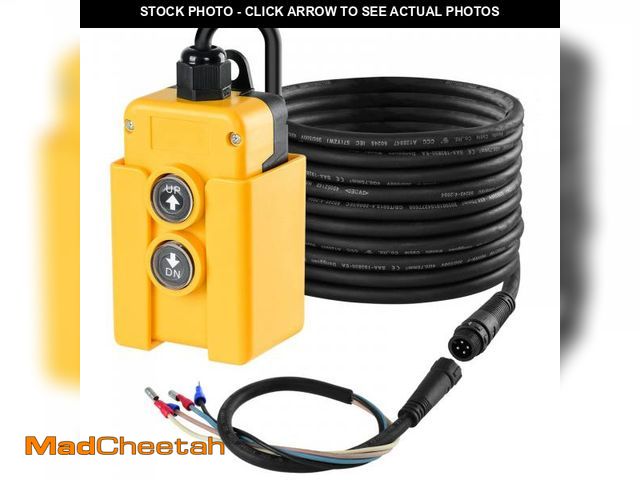 Lot 74-12305834 - Dump Trailer Remote Control Switch, Briidea 4 Wire 12V Double Acting Hydraulic Pump Power Supply Uni...