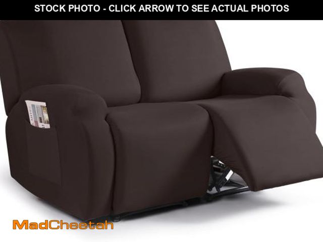 Lot 74-12191703 - TAOCOCO Recliner Loveseat Slipcover, 2 Pieces Polyester Fabric Stretch Sofa Covers for 2 Seat Reclin...