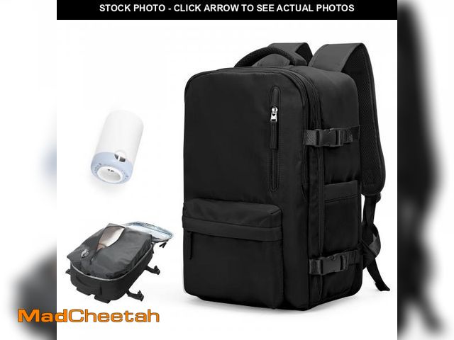 Lot 74-12221981 - Vacuum Travel Backpack with Pump for Women,Personal Item Carry on Backpacks Flight Approved 18x14x8 ...