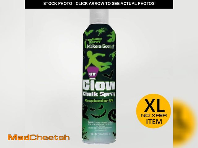 Lot 74-13797005 - (SET OF 200 SPRAY CANS) HOLIDAY SPRAY Glow-In-The-Dark Chalk Spray Window Decor - UNUSED