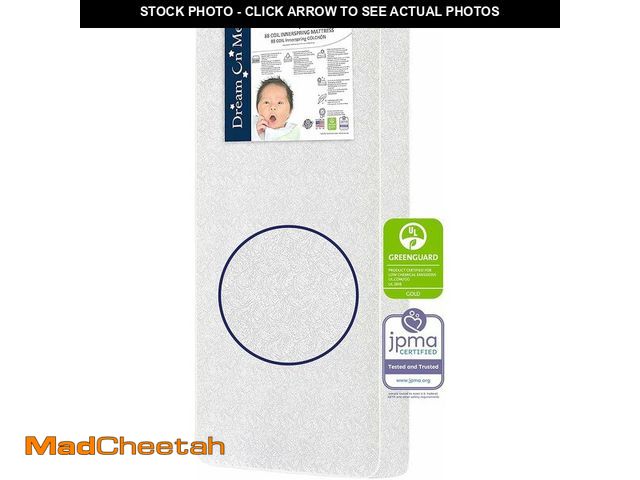 Lot 74-12695503 - Dream On Me Twilight 5" Crib &amp; Toddler Bed Mattress, Platinum, 88 Coil Innerspring Support, Wate...