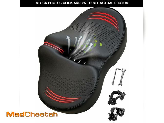 Lot 74-14429899 - Noseless Oversized Bike Seat Cushion Comfortable Extra Wide 13.6" Padded - USED