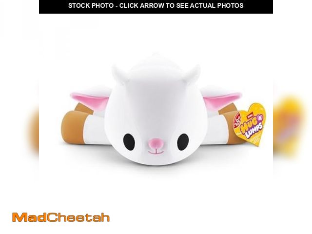 Lot 74-12152311 - Hug-a-Lumps Goat Gabby by ZURU, Large, 4.4 Lbs, Cuddly Squishy Weighted Plush, Sleeping Pillow Plush...