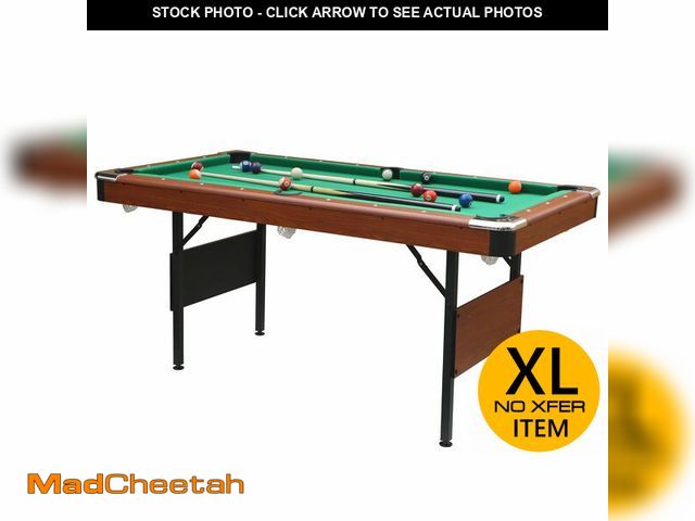 Lot 74-12819485 - 5.5 Ft Portable Billiard Tables, Foldable Pool Table Children's Game Table Outdoor Pool Table with B...