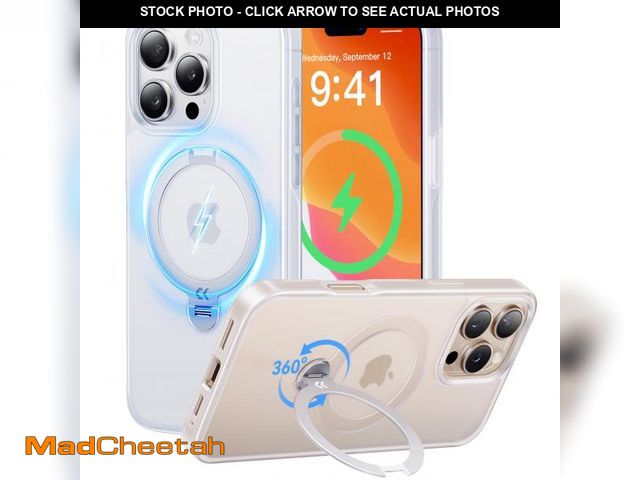 Lot 74-11547908 - CASEKOO Patented 360degree Spin Magnetic Stand for iPhone 16 Pro Max Case [Military Drop Protection]...