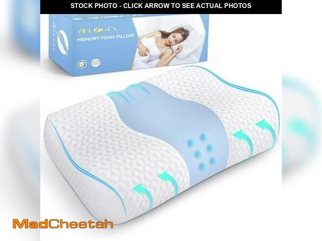 Lot 74-12268205 - Neck Pillow Memory Foam Pillows Blue - USED