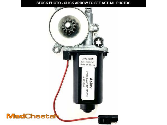 Lot 74-14357749 - Aaiov 373566 RV Awning Motor Replacement Universal Black Connector Motor Compatible with Solera Powe...