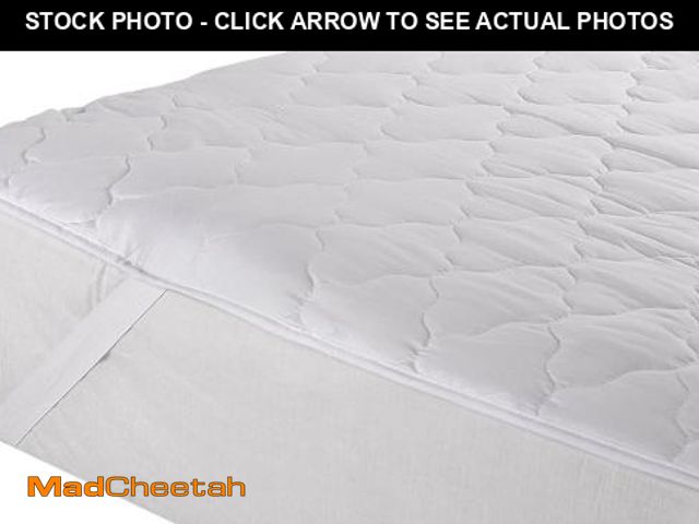 Lot 74-11550457 - Gilbin, Quilted Cot Size Mattress Pad, 30 x 75 (White, Cot Size 30"x75") - UNUSED