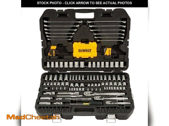 Lot 74-13677418 - DEWALT 1/4 in., 3/8 in. and ÃâÃ in. Drive Polished Chrome Mechanics Tool Set (168-Piece) - UNUSE...
