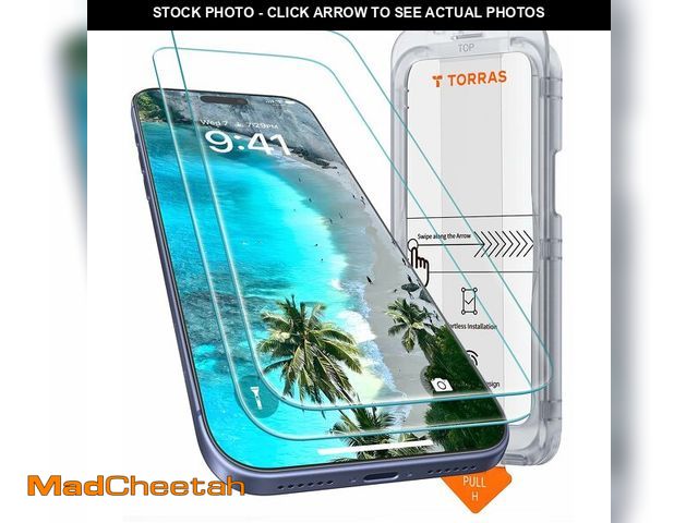 Lot 74-14273296 - TORRAS SunView AR for iPhone 17 Pro Screen Protector, Advanced Anti-Reflective Coating, Borderless F...