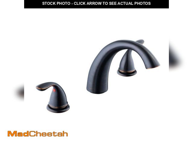 Lot 74-12683491 - Glacier Bay Builders 2-Handle Deck-Mount Roman Tub Faucet in Bronze - UNUSED