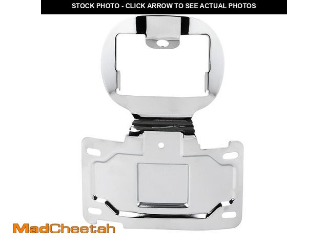 Lot 74-13956234 - YDLMT Chrome Motorcycle License Plate Relocation Bracket Tag Holder Mount for Harley CVO Electra Roa...