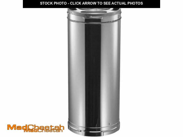 Lot 74-9466990 - DuraVent 6 in. Dia x 36 in. Triple-Wall Galvanized Chimney Stove Pipe - UNUSED