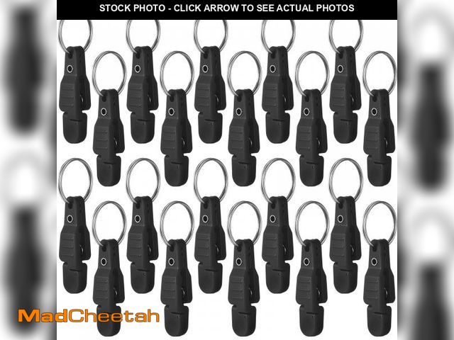 Lot 74-12307893 - Honoson 20 Pieces Heavy Tension Snap Release Clips Padded Trolling Clips with Key Ring for Weight Pl...