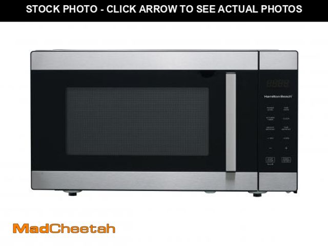 Lot 74-12423353 - Hamilton Beach 1.6 Cu ft Sensor Cook Countertop Microwave Oven in Stainless Steel, New - UNUSED