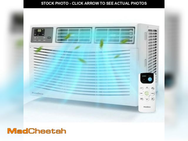 Lot 74-12240123 - PhiloDeco 8000 BTU Window Air Conditioner 350 Sq. Ft. Intelligent  LED Display Screen  with Remote C...