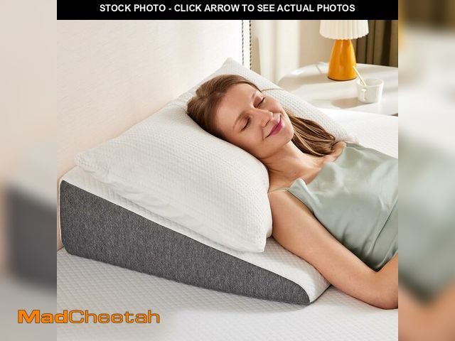 Lot 74-14067667 - Sweetcrispy Wedge Pillow, Body Pillow for Sleep Apnea, Neck Pain Relief, Post Surgery, Sleeping Comf...