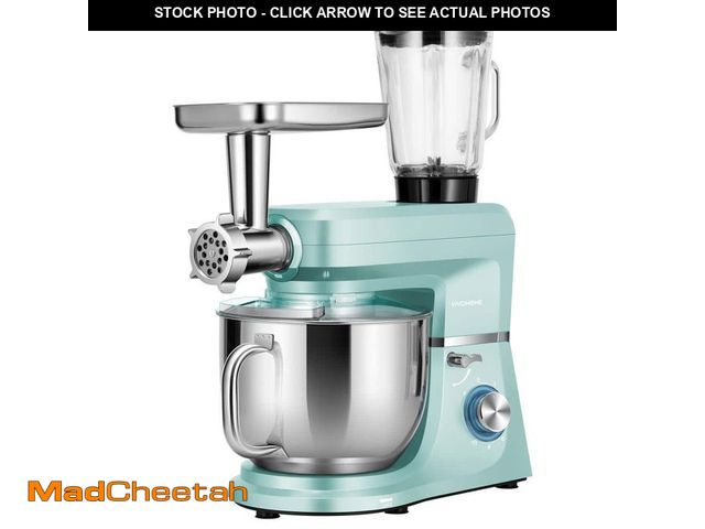 Lot 74-12691885 - VIVOHOME 8.5 qt. 10-Speed 6 in 1 Multifunctional Stand Mixer in Blue - UNUSED