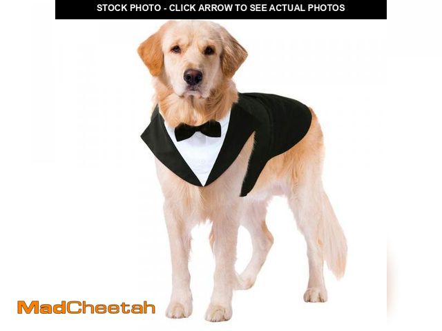Lot 74-12217568 - Kuoser Dog Tuxedo Dog Suit and Bandana Set, Dogs Tuxedo Wedding Party Suit, Doggy Prince Bow Tie Shi...