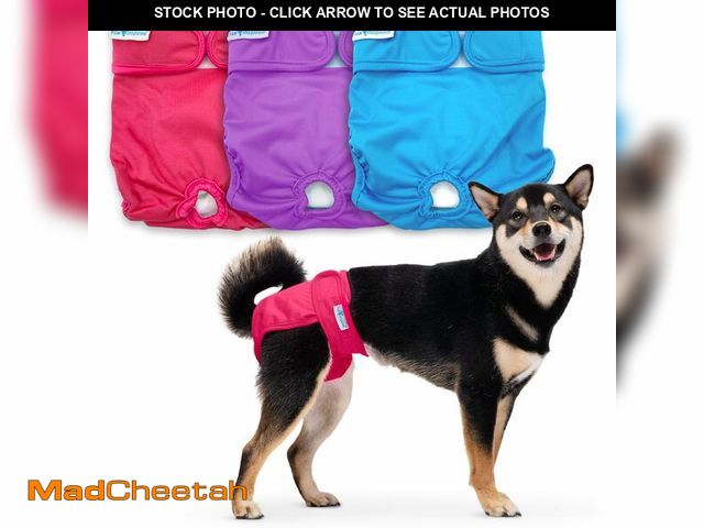 Lot 74-13953231 - Paw Inspired Washable Reusable Dog Diapers Female, Cloth Dog Diapers, Dogs in Heat, Dog Incontinence...