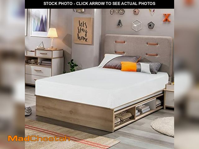 Lot 74-12544022 - FDW | 8 Inch Twin Mattress | Medium Firm | Gel Memory Foam Mattress | White | Bed in a Box, CertiPUR...