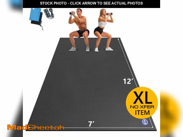 Lot 74-12895203 - MRO Extra Large Exercise Mat 12'x7'/9'x7'/7'x7'/7'x5'(7mm), High-Density Workout Mats for Home Gym F...