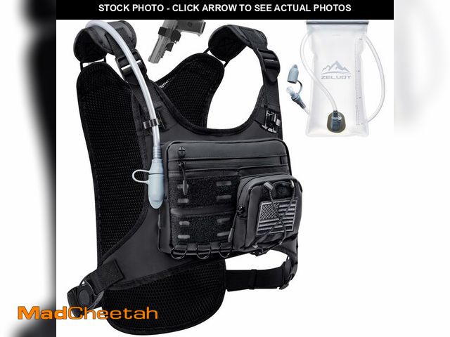 Lot 74-14155357 - Zelvot Running Vest with 2L Water Bladder, Hydration Backpack, U.S. Design Patent, Lightweight Hydra...