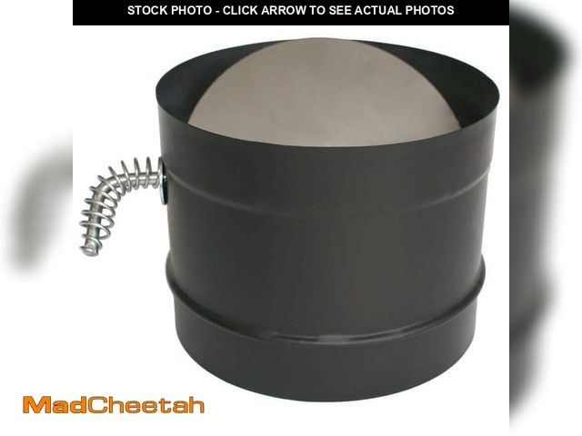 Lot 74-12827379 - DuraVent DuraBlack Stove Pipe 6in. Diameter Damper Section - UNUSED