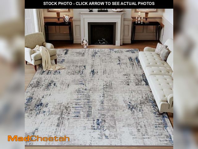 Lot 74-14325155 - SIXHOME 6'x9' Area Rugs for Living Room Modern Abstract Area Rugs Machine Washable Rugs Soft Neutral...