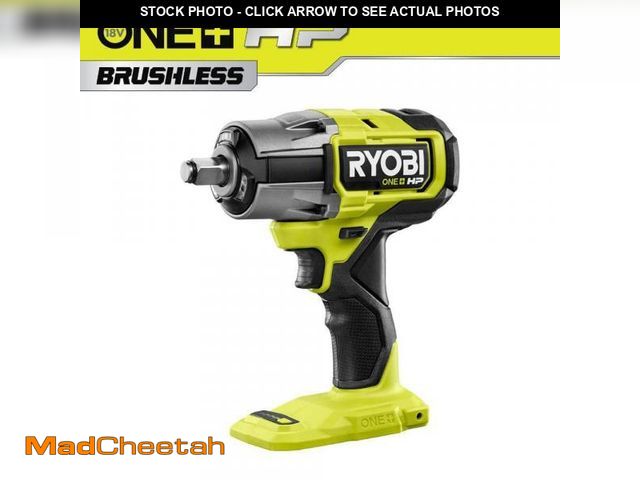 Lot 74-12377348 - RYOBI ONE+ HP 18V Brushless Cordless 4-Mode 1/2 in. Impact Wrench (Tool Only) - UNUSED