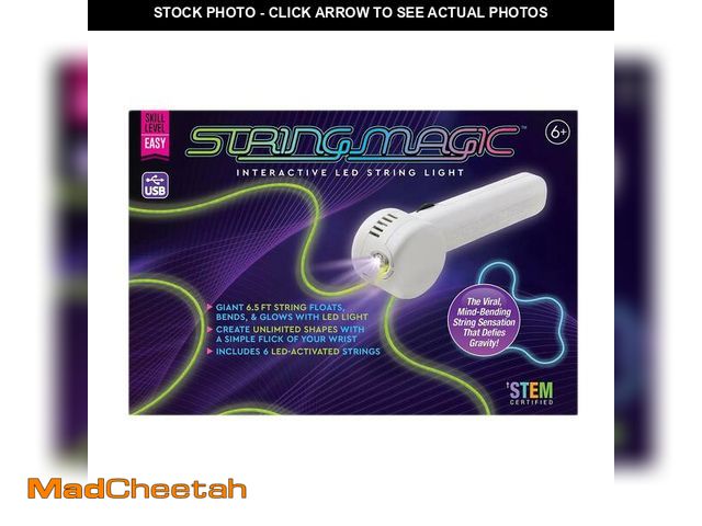 Lot 74-12887244 - String Magic Interactive LED String Light Toy, White - Convenient USB Charging - UNUSED