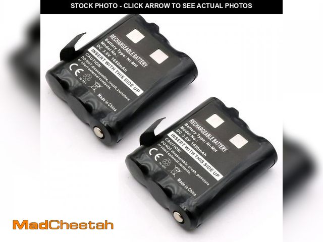 Lot 74-12312768 - SHAWOROCE 2X 1650mAh Battery PMNN4477AR Compatible with Motorola Talkabout T200 T260 T265 T270 T280 ...