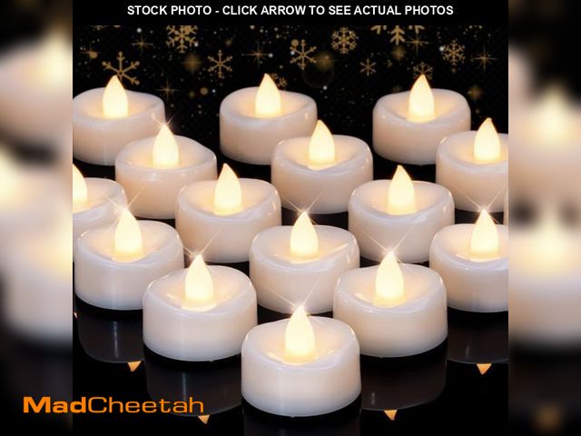 Lot 74-12118021 - merrynights LED Candles, Tea Lights Candles Battery Operated Bulk, 100PCS Long-Lasting 200 Hours Fla...