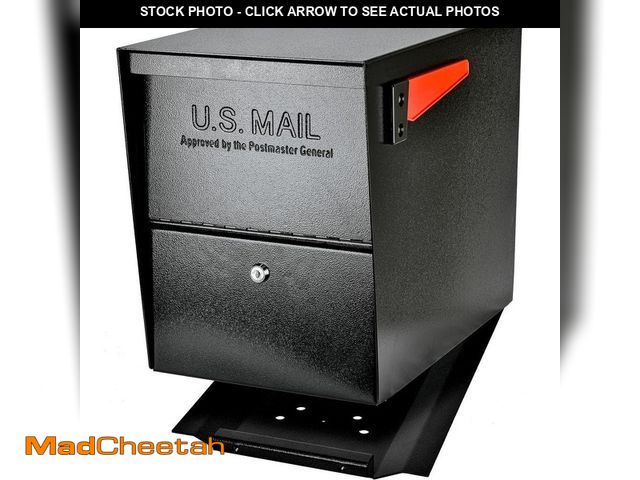 Lot 74-14559061 - Mail Boss Package Master Locking Post-Mount Mailbox with High Security Reinforced Patented Locking S...