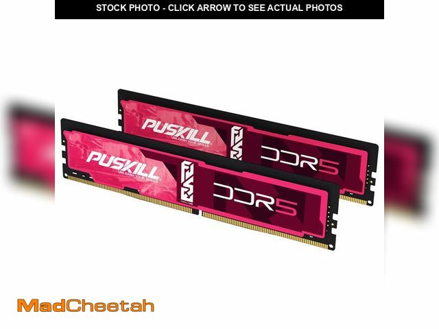 Lot 74-13573617 - PULSKILL DDR5 RAM 32GB Kit (2x16GB) 6000MHz CL30 Desktop Memory - Low Latency, Compatible for Intel ...