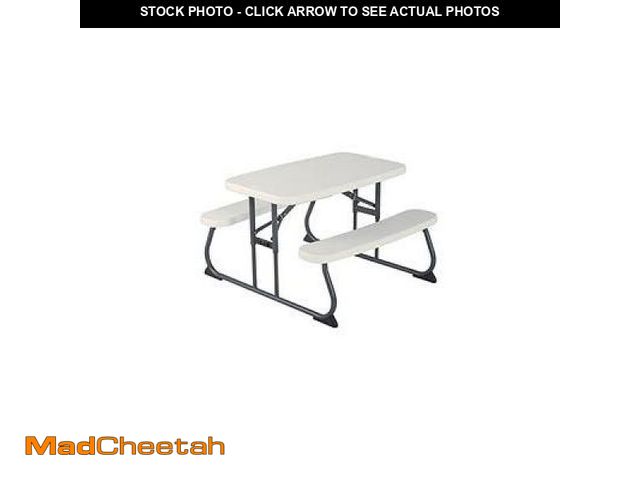 Lot 74-12155752 - Lifetime Children S Polyethylene Picnic Table  All-Occasion  Almond (260256) - UNUSED