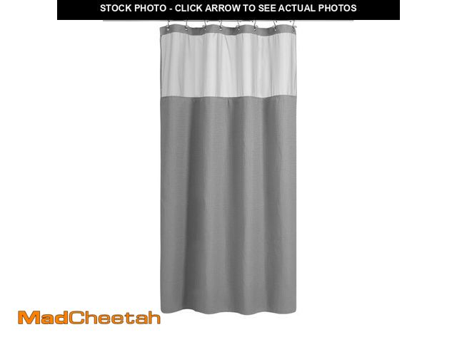 Lot 74-14478870 - N&amp;Y HOME 48 x 72 Waffle Weave Shower Curtain with Snap-in Liner Set Gray - UNUSED