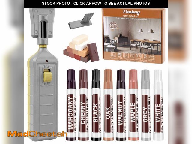 Lot 74-14269300 - Laminate Floor Repair Kit with Heat Pen, 11 Color Wood Vinyl Floor Furniture Repair Kit Linoleum Rep...