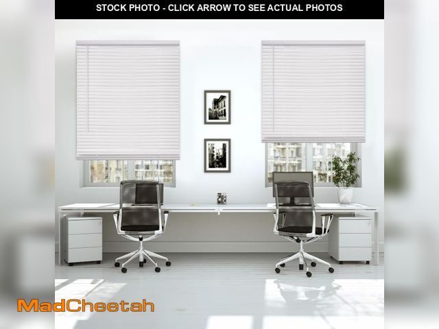 Lot 74-12398950 - DEZ FURNISHINGS Cordless 1" Mini Blind, 39" W x 60" H, Pearl White - UNUSED