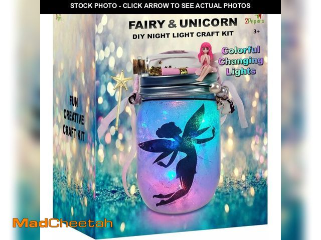 Lot 74-12677352 - Make Your Own Unicorn &amp; Fairy Lantern Jar Night light Arts and Crafts for Kids, Best Birthday Gi...