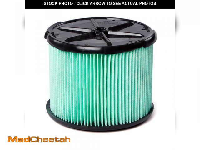 Lot 74-12463911 - RIDGID Genuine HEPA Material Pleated Shop Vacuum Filter Replacement for Most 3-4.5 Gal. RIDGID Wet D...