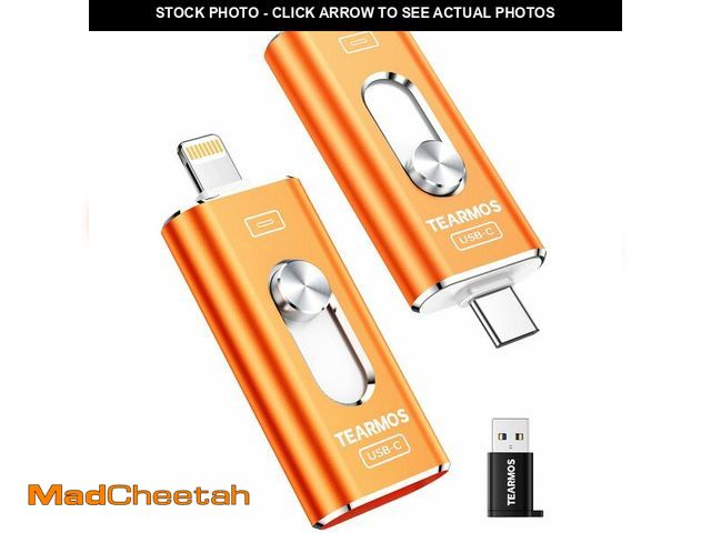 Lot 74-14153613 - TEARMOS 512GB Photo Stick for iPhone Flash Drive, Memory Stick Phone Storage for Photos and Videos F...