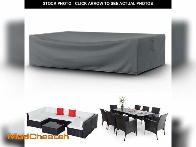 Lot 74-14064936 - STARTWO Patio Furniture Covers, Waterproof Heavy Duty Outdoor Furniture Cover for Table Chairs and S...