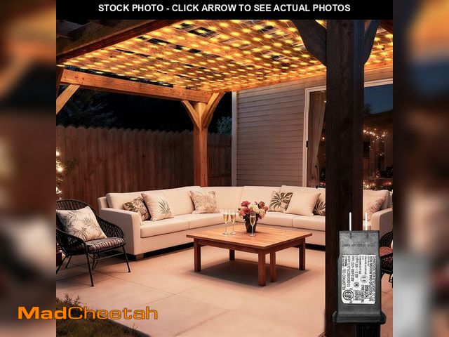 Lot 74-14050141 - Lovelite 10ft x 10ft Net Lights, 280LED Gazebo Lights Outdoor 8 Modes Timer, Waterproof Connectable ...