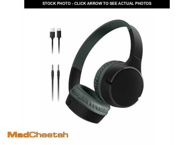 Lot 74-14057240 - Belkin SoundForm Mini - Wireless Bluetooth Kids Headphones, 30H Battery, 85dB Safe Volume Limit, Bui...