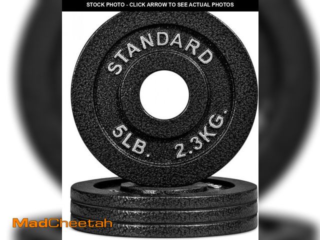 Lot 74-12136838 - CAP Barbell 2-Inch Olympic Grip Plate, 5-Pounds - UNUSED