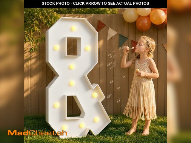 Lot 74-14268499 - imprsv 4FT Marquee Letters Large Light Up Letters for Birthday Party Decor Wedding Decorations, Marq...